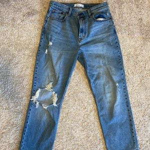 Abercrombie 90s straight ultra high rise